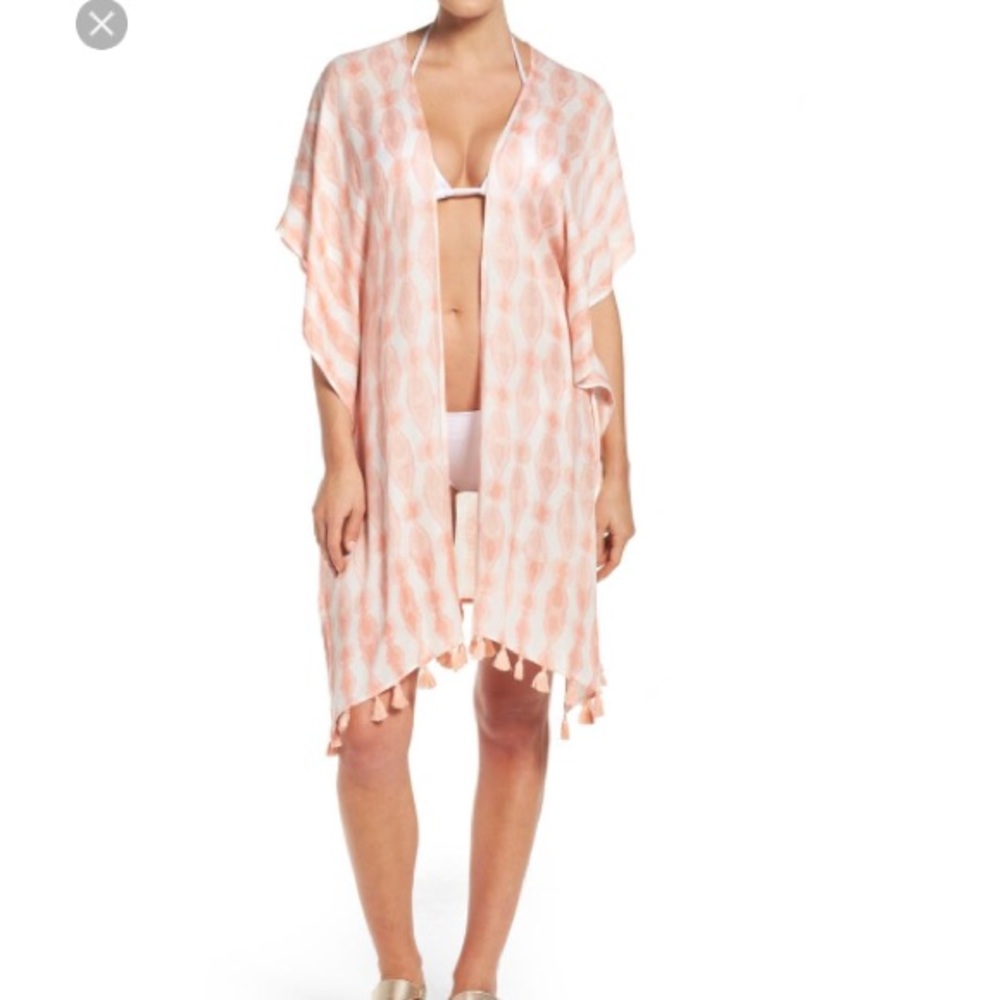 Caslon print tassel wrap